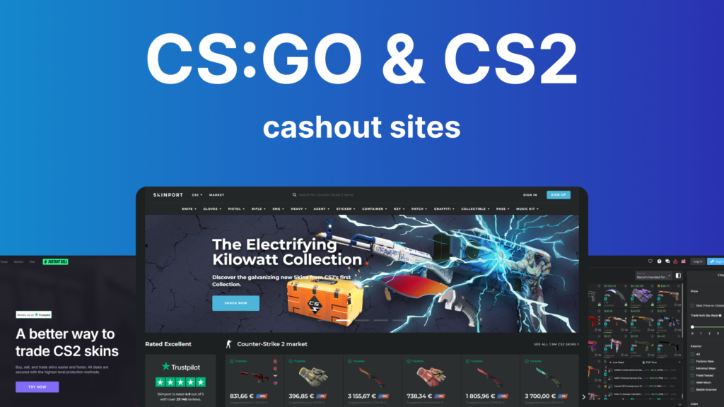 CSGO & CS2 cashout sites list