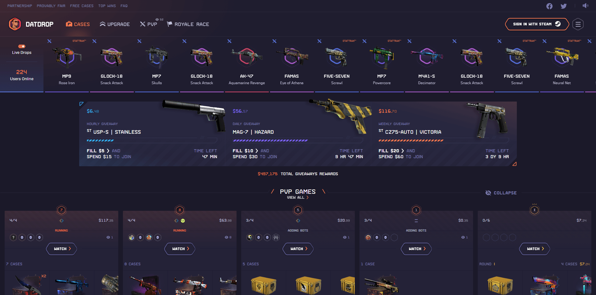 datdrop CS2 (CS_GO) open case and battle opening - datdrop