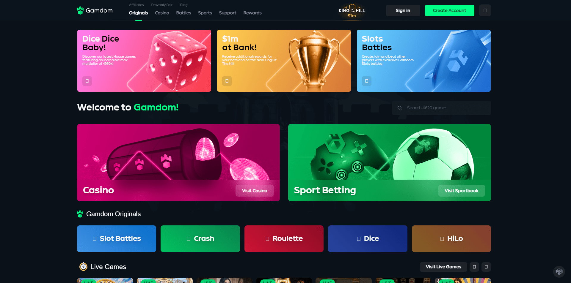 Gamdom - Top Bitcoin & Crypto Casino! - gamdom